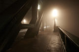 Newcastle Tyne Bridge Surrounded in Fog 