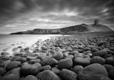Dunstanburgh Castle Black and White 1