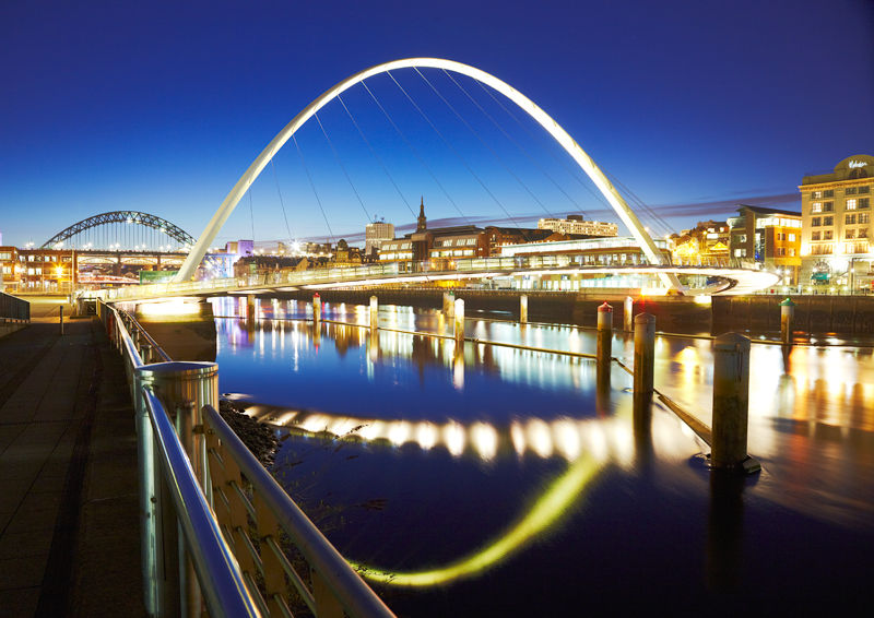 The Gateshead - Newcastle Millenium Bridge