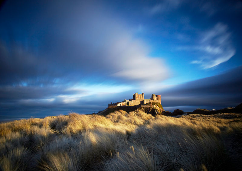 Enchanting Skies over Bamburgh