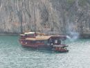 Vietnamese Junk Underway, Halong Bay