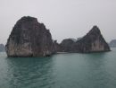 Beach between Limestone Rock Formations, Halong Bay