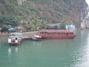 "Filmsta Restaurant" on a Limestone Rock, Halong Bay