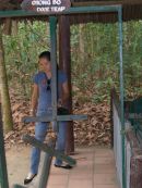 Door Trap, Cu Chi Tunnels, outside Ho Chi Minh City