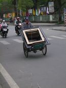 Carrying Load of Picture Frames on Cyclo, Hue