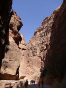 Looking through As-Siq Gorge, Petra