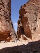 Exit from As-Siq Gorge to Al-Khaznet al-Faraoun (Treasury to the Pharaoh), Petra
