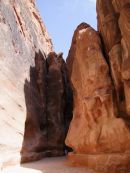 Looking through As-Siq Gorge, Petra