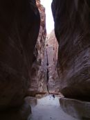 Looking through As-Siq Gorge, Petra