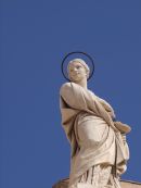 Statue infront of Cathedral, Piazza Duomo, Ortygia Island, Syracusa