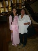 Vietnamese Guide in Traditional Dress, Nguyen Thi Son "Sonny"