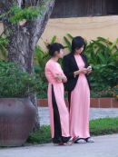 Vietnamese Ladies in Traditional Dress