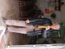 Vietnamese Man smoking Traditional Chinese Pipe