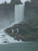 People viewing USA side of Niagara Falls