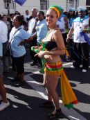 Looking pleased with herself! Nottinghill Carnival 2009
