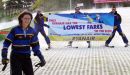 Kathryn Munro Sales Manager of Ryanir promotes Ryanair's new ski route