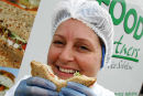 Portrait used in Scottish Enterprise Ayrshire Annual report on a sandwich company