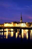Ayr the county town of Ayrshire at nightime