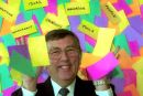 Dr John Howells Technical Director of £MUK Plc inventors of post it notes at seminar for Scottish Enterprise