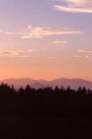 Sunset over Arran seen from Culzean Estates