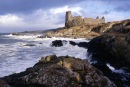 Dunure Castle Stormy seas 