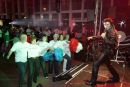 Elvis Presley entertain staff at Glasgow Prestwick Airport