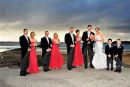 Colourful wedding scene at Spanish Point