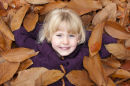 Creative autumn portrait