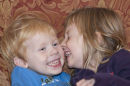 Brother & Sister laughing