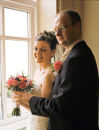 Traditional style portrait at window