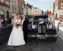 Bride arriving with her Dad at the church