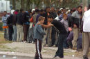 Asylum seekers in Calais waiting to enter Britain