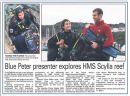 Blue Peter filming at Fort Bovisand/HMS Scylla