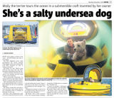 METRO coverage of Molly the submarine dog