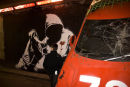 A Banksy's street art at Cans Festival of Stencil Art 