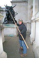 Brian Haw engaging with Art 