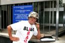 Brian Haw outside the City of Westminster Magistrates Court