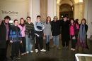 Maria Gallastegui, Brian Haw family, Clarrie Wallis, Brian Haw, Mark Wallinger, Barbara Tucker & Emma Sangster at Tate Britain