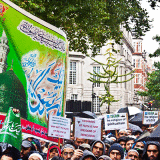 British Muslim protest outside US Embassy