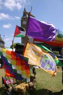Democracy Village flags