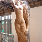 Emily Young's studio 