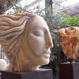 Emily Young's studio