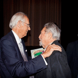George Martin congratulates Robert Balser / Yellow Submarine