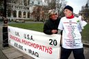 T shirt with “Some countries the USA has bombed since 1945”