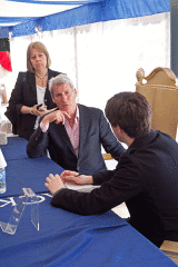 Jeremy Paxman being interrogated