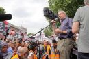 Ken Loach speaking at Gaza Flotilla Demonstration