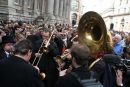 Musicians performing at Bank of England event