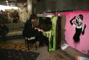 Ned Scott performs at The Cans Festival of stencil Art