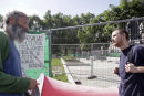 Parliament Square fenced off