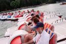 pedal boat race during the Annecy International Animated Film Festival